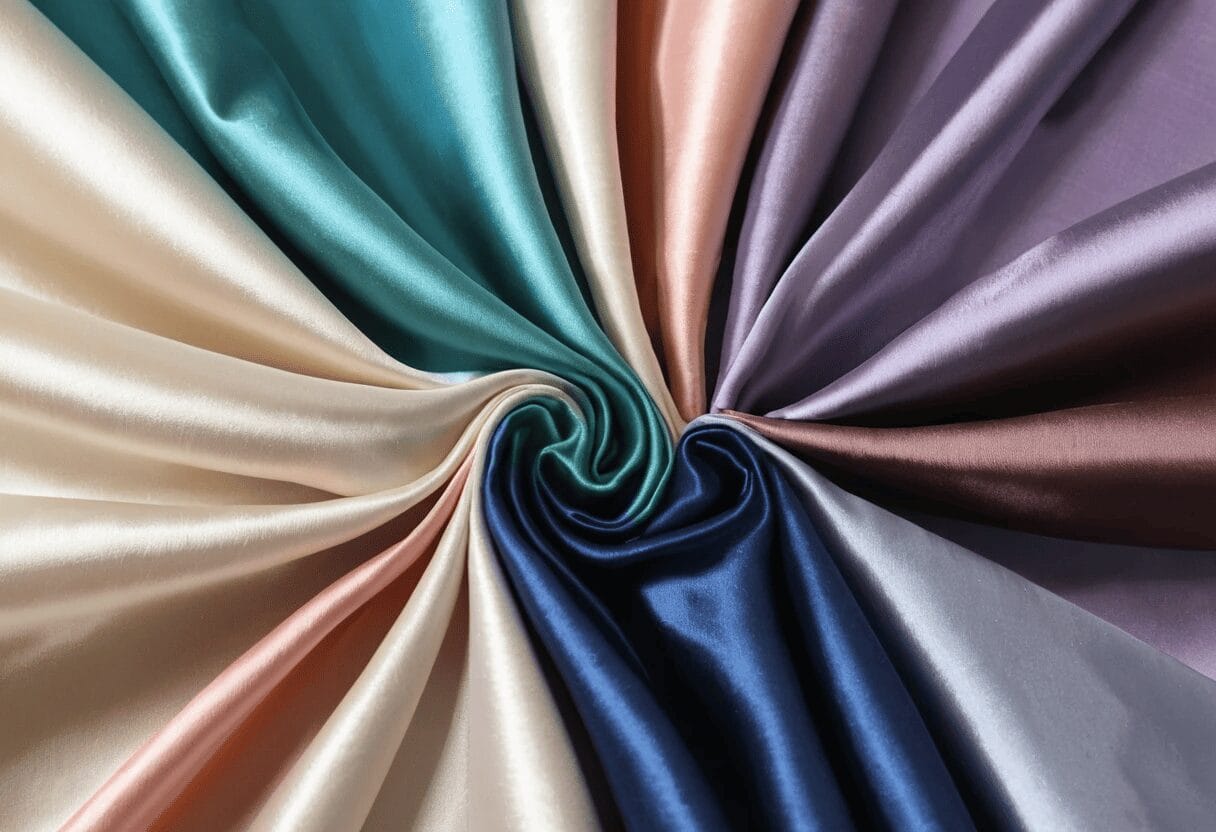 الفرق بين قماش الحرير والساتان