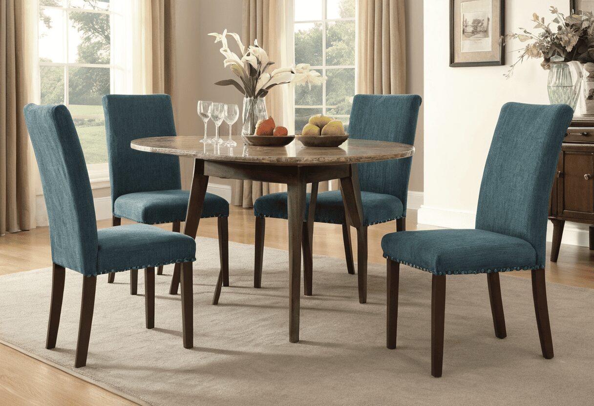 chenille fabric dining chairs