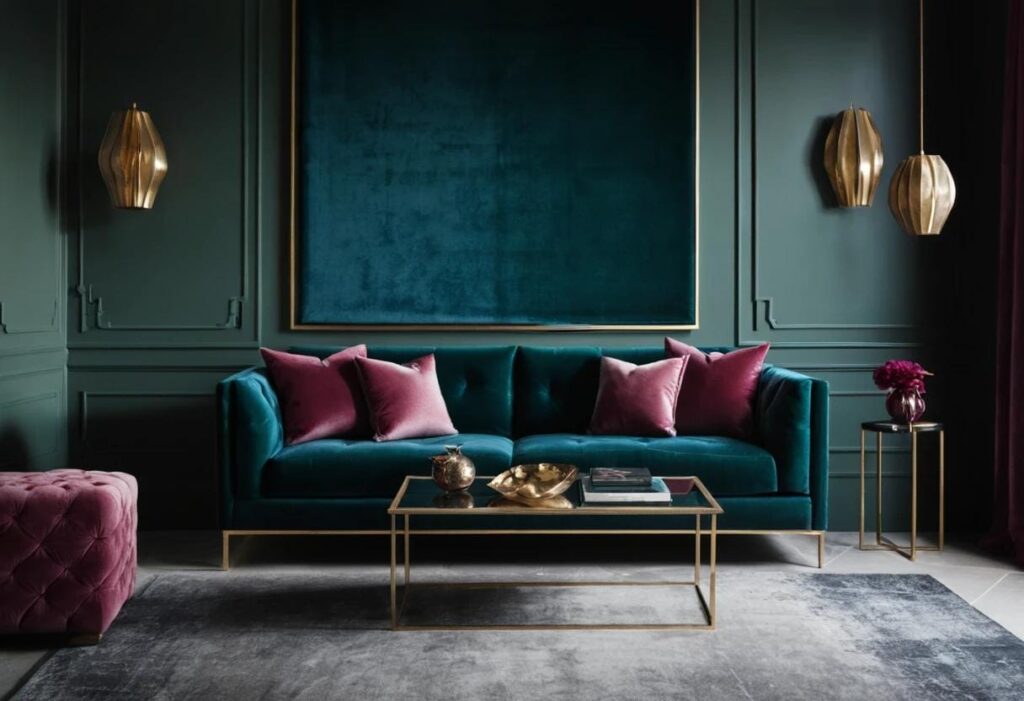 أهمية قماش المخمل في التصميم الداخلي