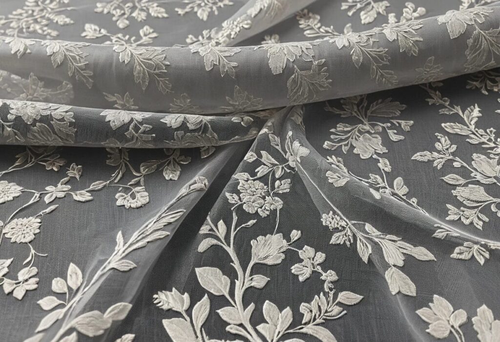 قماش الجاكار الشفاف