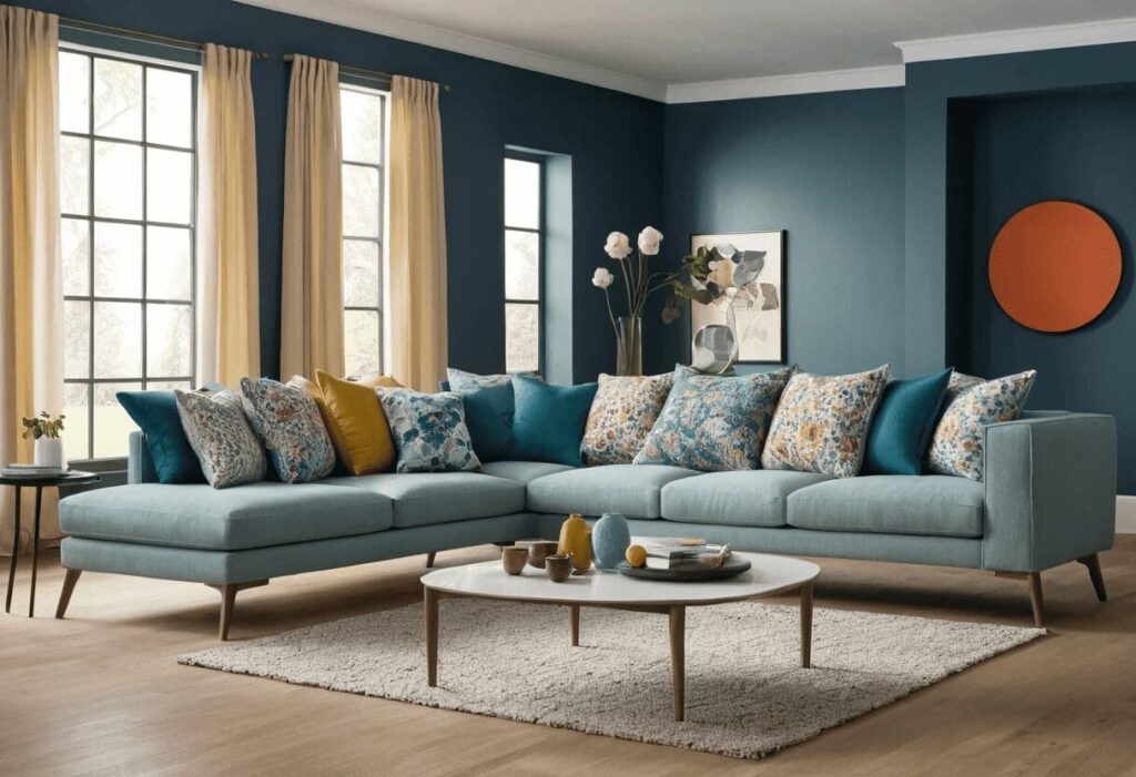 ألوان قماش ركنات مودرن