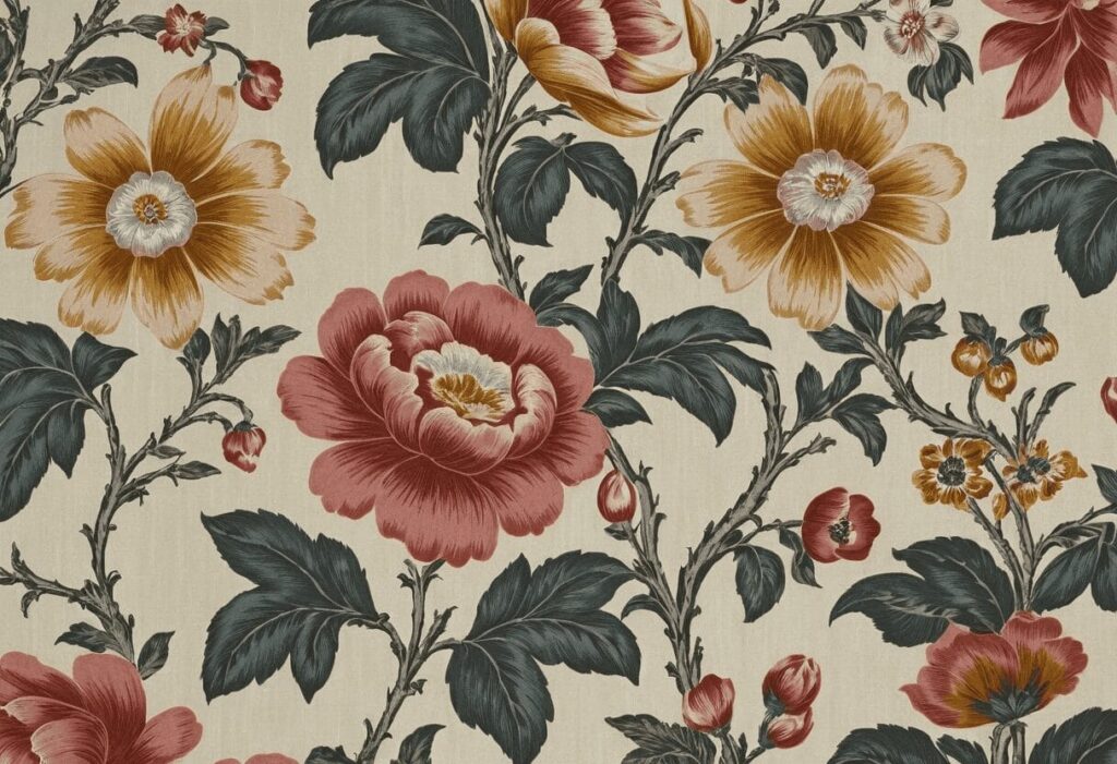 قماش حرير مشجر