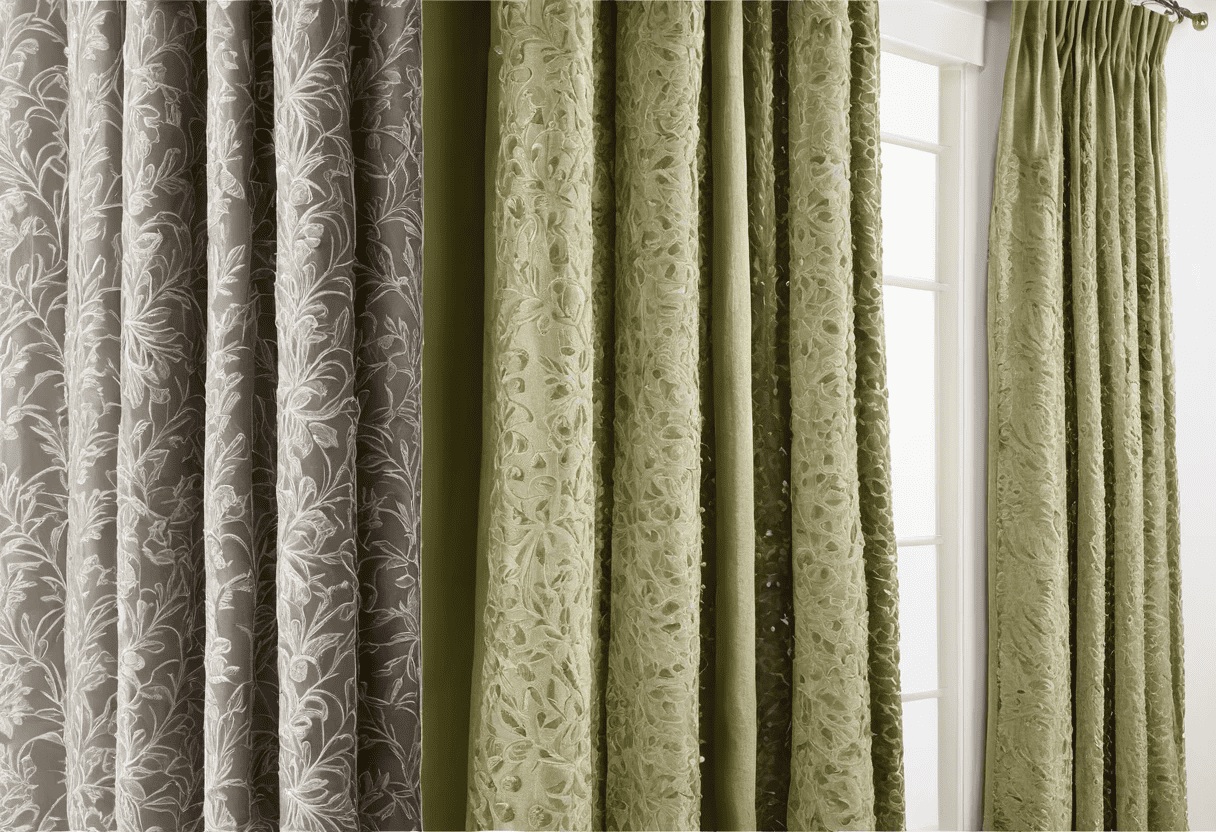 embroidered curtain fabric