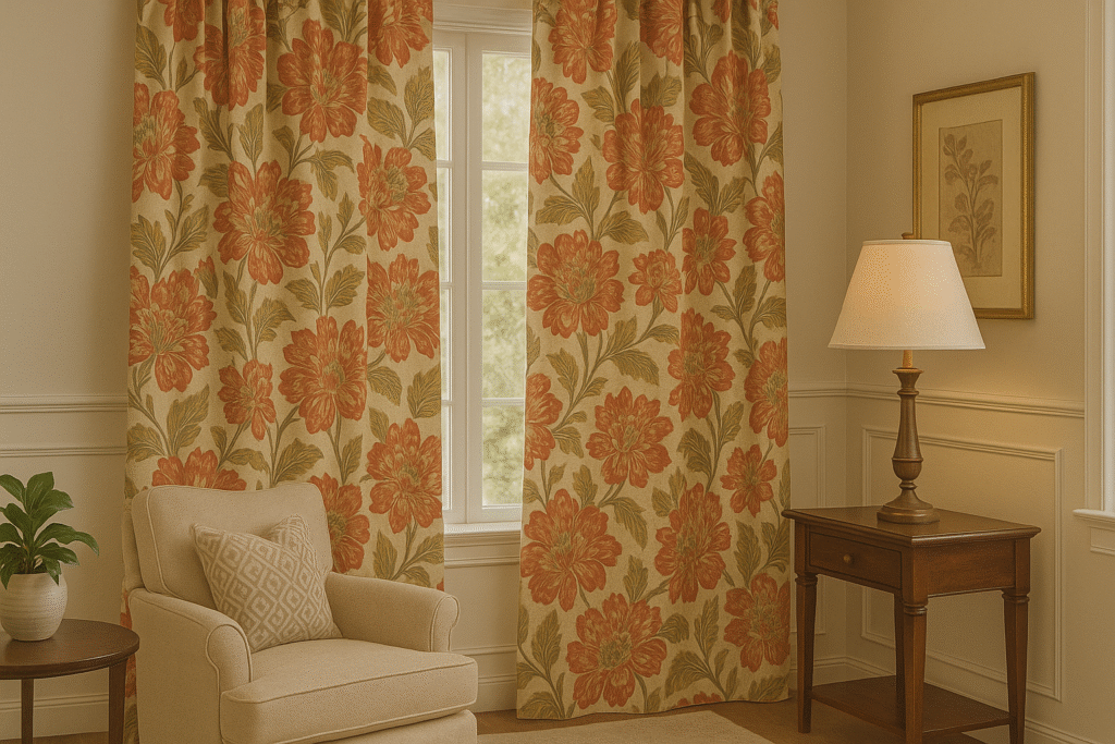 When to Use Large-Patterned Fabrics in Curtains | Style, Space, and Visual Impact
